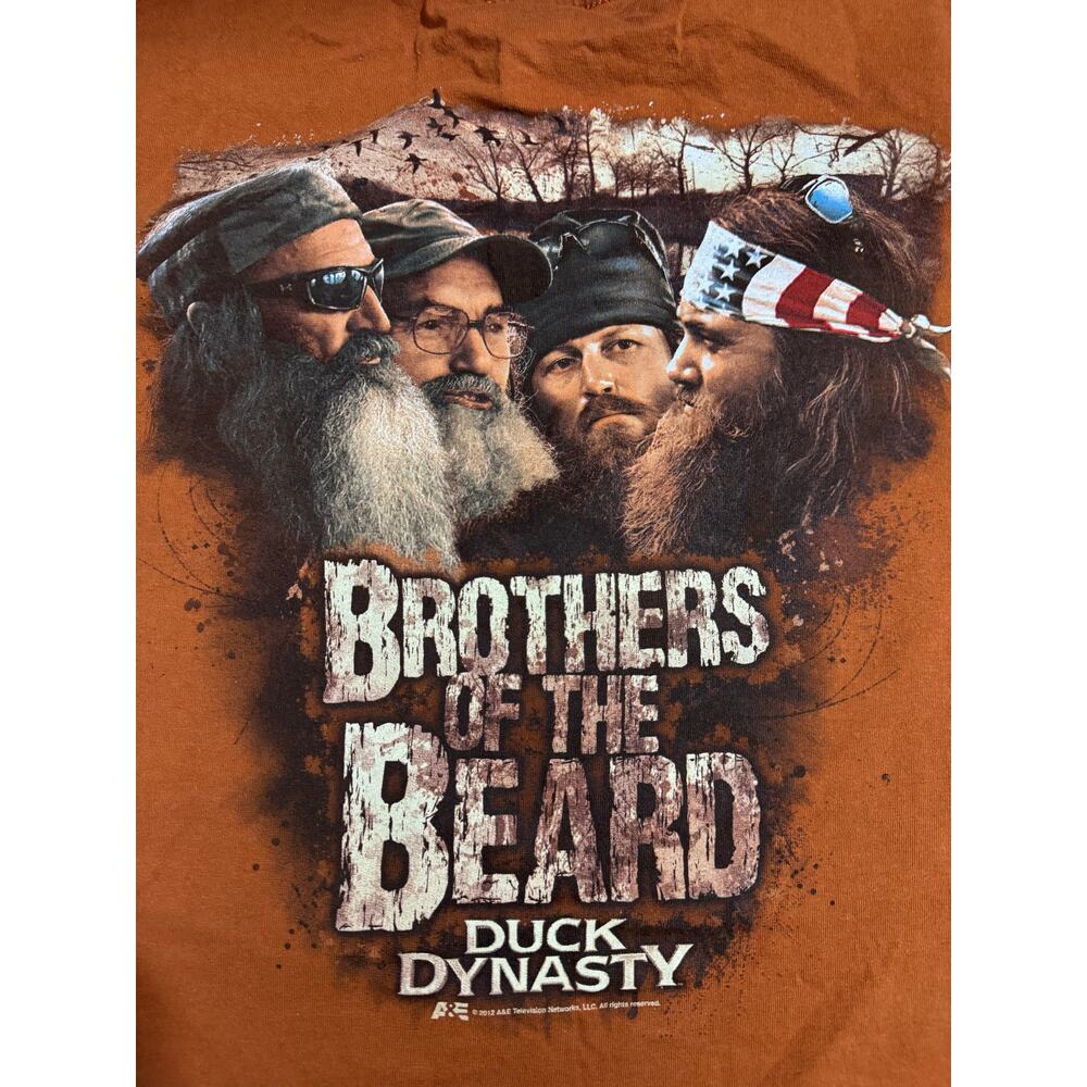 DUCK DYNASTY SHIRT — Brothers of the Beard Brown Graphic Tee Men's 3XL
